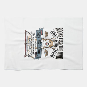 Paño De Cocina Camiseta divertida de grabado vintage para lector