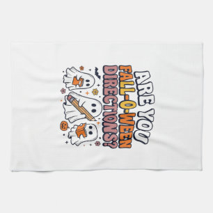 Paño De Cocina Camiseta Divertida de Otoño de Halloween con Fanta