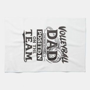 Paño De Cocina Camiseta divertida de papá de voleibol vintage pos