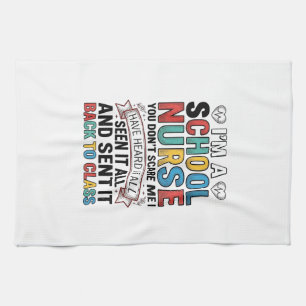 Paño De Cocina Camiseta divertida de profesora de enfermera escol