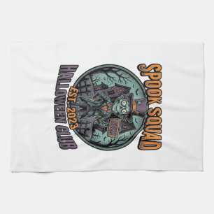 Paño De Cocina Camiseta divertida de zombie de Halloween con grab