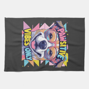 Paño De Cocina Camiseta divertida para perro Vibes Only � Perro g