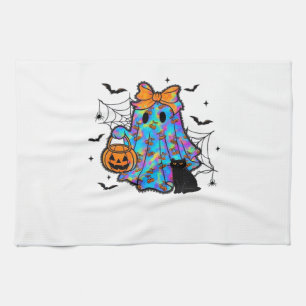Paño De Cocina Camiseta esencial divertida de gato negro y fantas