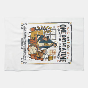 Paño De Cocina Camiseta Gráfica Jesús Cuida Padres Ancianos Chris