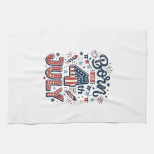 Paño De Cocina Camiseta infantil patriótica Nacido el 4 de julio 
