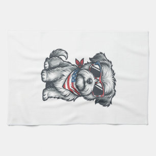 Paño De Cocina Camiseta sin mangas con grabado vintage de perro s