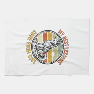 Paño De Cocina Camiseta Vintage de Amante de Perros con Grabado S