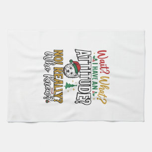 Paño De Cocina Camiseta Vintage de Cita Divertida de Perro en Nav