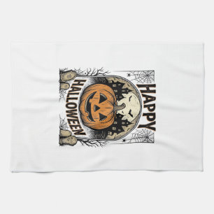 Paño De Cocina Camiseta Vintage Espeluznante de Cementerio de Cal
