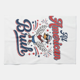 Paño De Cocina Camiseta Vintage Pato Patriótico Todo Americano Br
