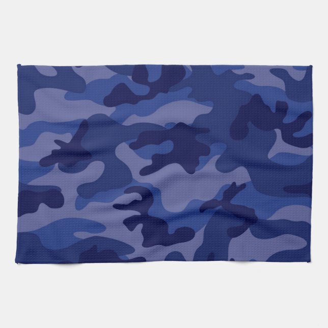Paño De Cocina Camo azul marino, camuflaje (Horizontal)