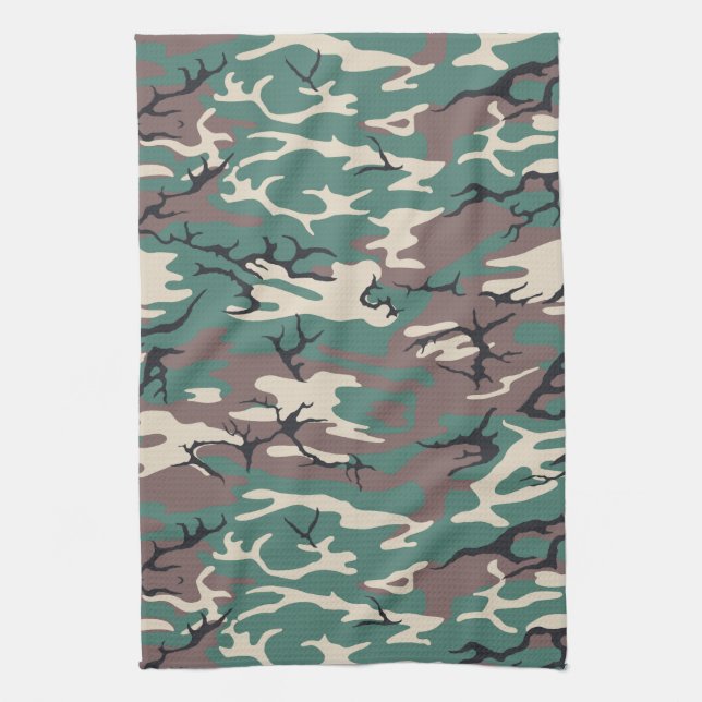 Paño De Cocina Camo verde (Vertical)