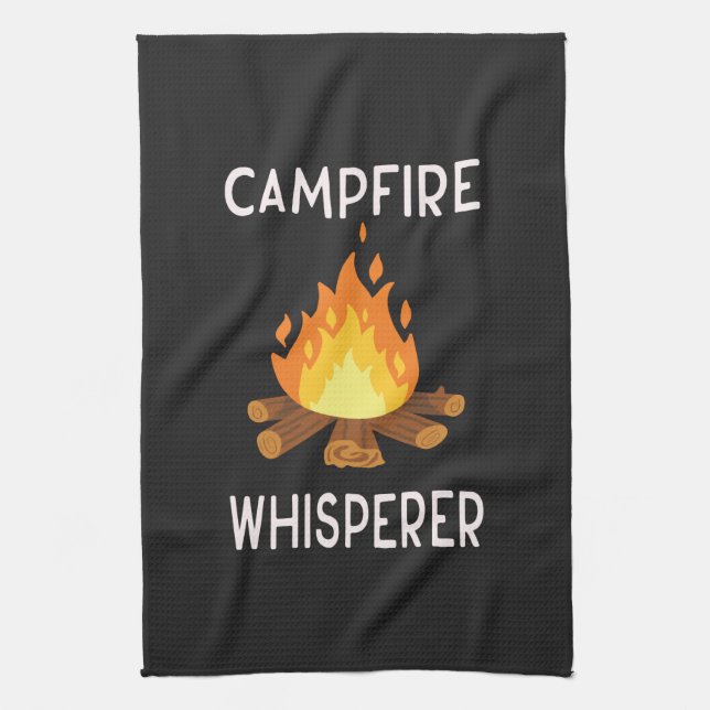 Paño De Cocina Campamento - Susurrador de fogata (Vertical)
