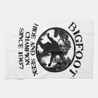 Paño De Cocina Campeón del escondite de Bigfoot desde 1967
