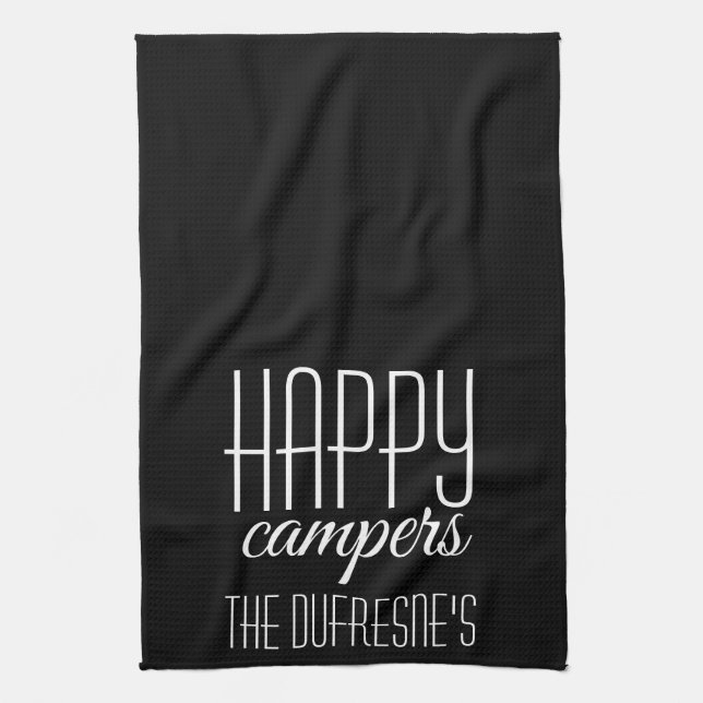 Paño De Cocina "Campers felices" personalizadas (Vertical)