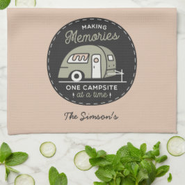 Paño De Cocina Camping personalizado en un camping
