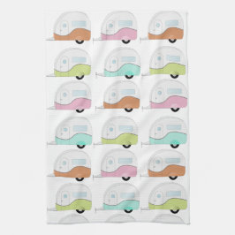 Paño De Cocina Campistas retros en pasteles