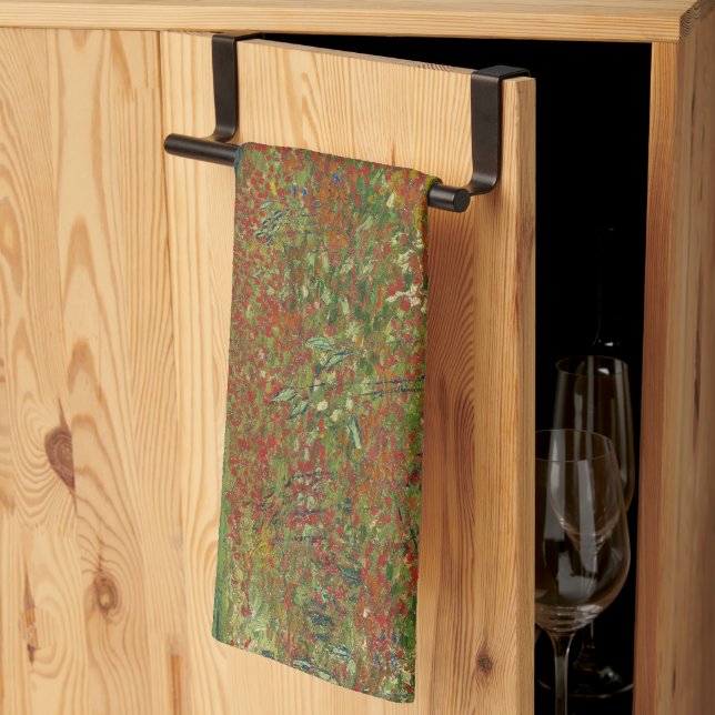 Paño De Cocina Campo de amapola - Vincent van Gogh (Pliegue de tercios)