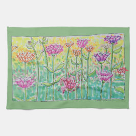 Paño De Cocina Campo de Flores