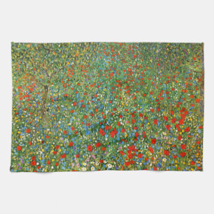 Paño De Cocina Campo de la amapola de Gustavo Klimt