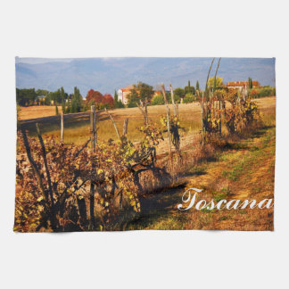 Paño De Cocina Campo de Toscana en otoño