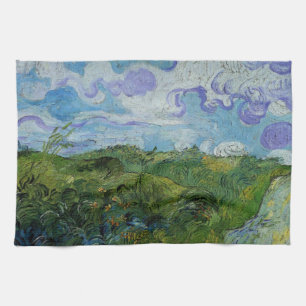 Paño De Cocina Campos de trigo verdes de Vincent van Gogh