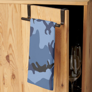 Paño De Cocina Camuflaje azul de la marina, ejército, ejército