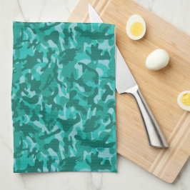 Paño De Cocina Camuflaje azul persa