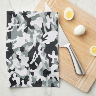 Paño De Cocina Camuflaje de polvo de nieve