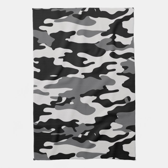 Paño De Cocina Camuflaje negro (Vertical)