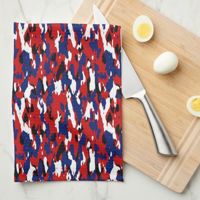 Paño De Cocina Camuflaje patriótico (Doblado Cuarto)