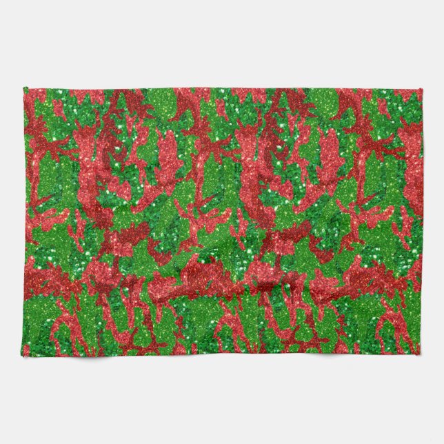 Paño De Cocina Camuflaje Purpurina Haus Of Camo Xmas (Horizontal)