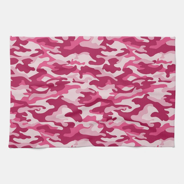 Paño De Cocina Camuflaje rosa de Camo (Horizontal)