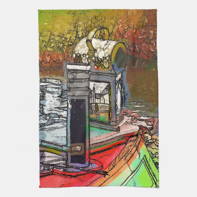 PAÑO DE COCINA CANAL BOATS (Vertical)