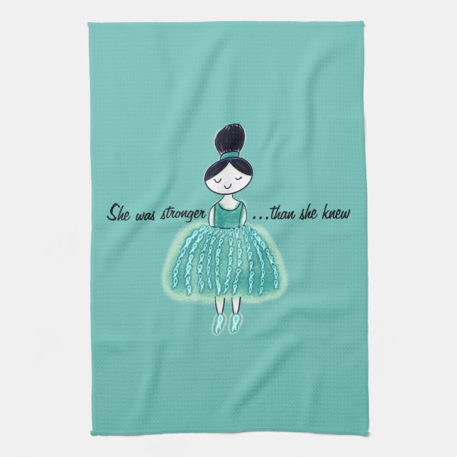 Paño De Cocina Cáncer ovárico (Vertical)