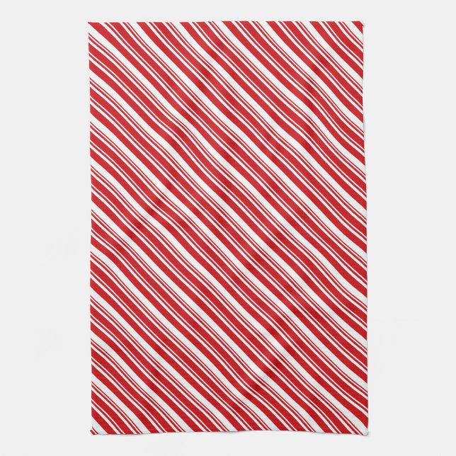 Paño De Cocina Candy Cane Stripes (Vertical)