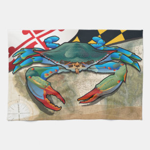 Paño De Cocina Cangrejo azul de Maryland