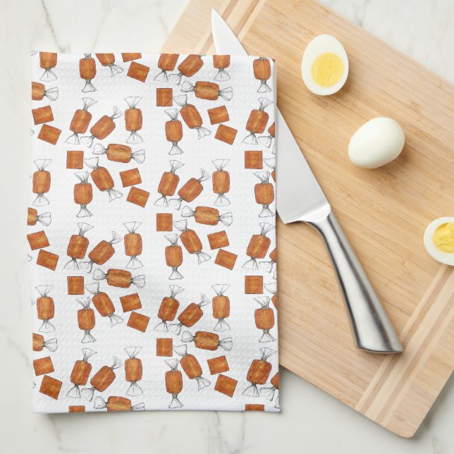 Paño De Cocina Cañones de caramelo salados dulces de caramelo (Doblado Cuarto)