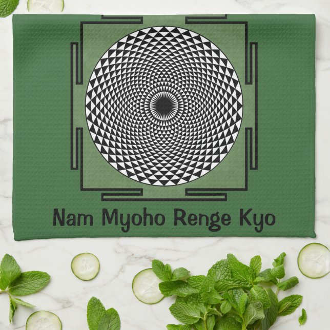 Paño De Cocina Canto Nam Myoho Renge Kyo (Doblado)
