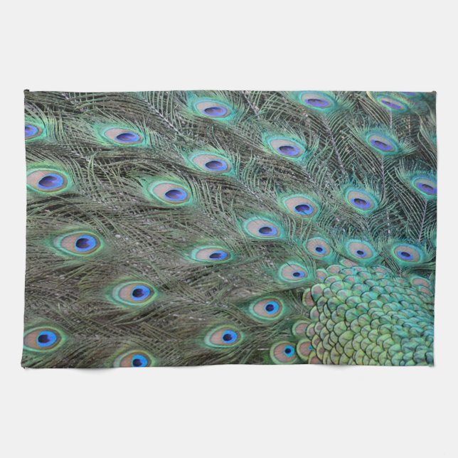 Paño De Cocina Caperas de cola de pavo real (Horizontal)