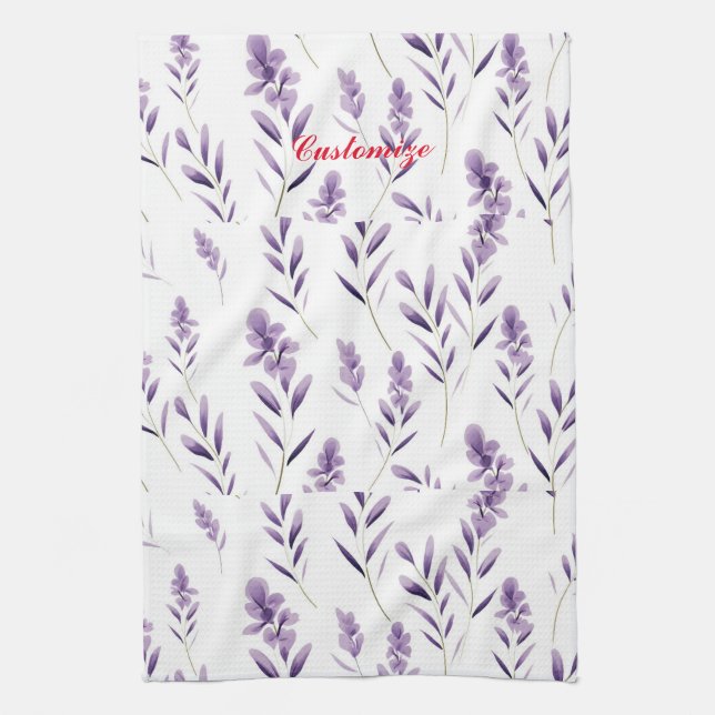 Paño De Cocina Capullos de flores de lavanda Thunder_Cove  (Vertical)