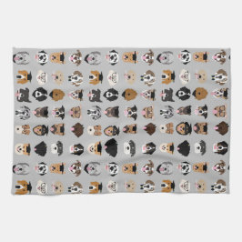 Paño De Cocina Cara de perro de graduación