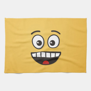 Paño De Cocina Cara sonriente con boca abierta