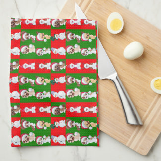 Paño De Cocina Caracteres de navidad Patrón de repetición