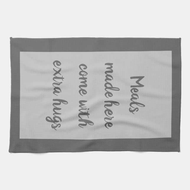 Paño De Cocina Carbón - Blanco (Horizontal)