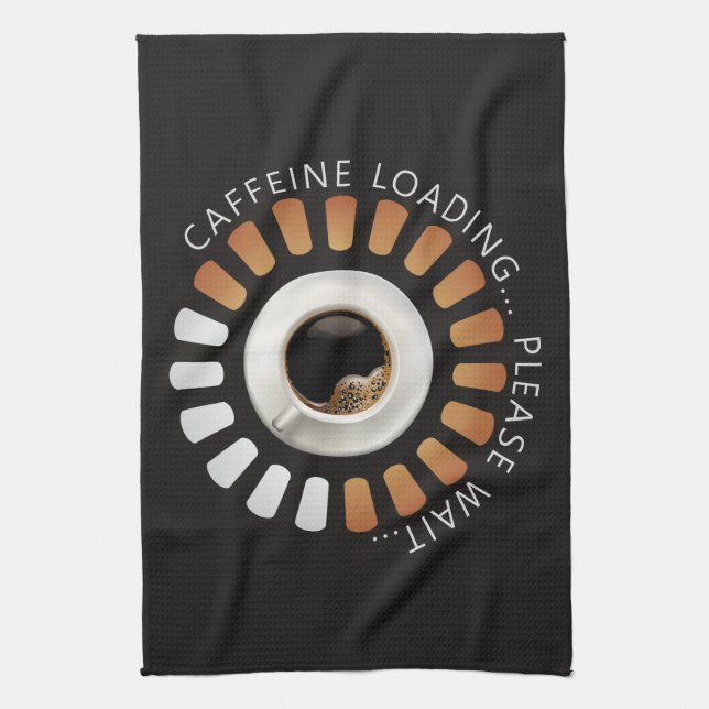 Paño De Cocina Carga de cafeína (Vertical)