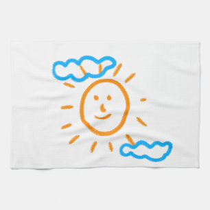 Paño De Cocina Cargar los dibujos de los niños convierte los dibu