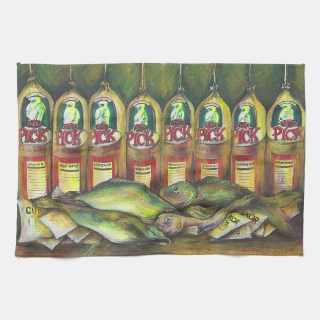 Paño De Cocina Carne de dulces (Horizontal)