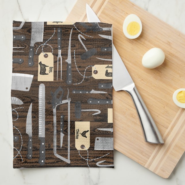 Paño De Cocina Carniceros Knives (Doblado Cuarto)