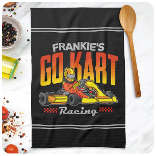 Paño De Cocina Carreras de Karting Personalizadas de Automovilism